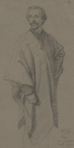 Genç bir kadının portresi, 1856 (kahverengi dokuma kağıt üzerinde grafit)