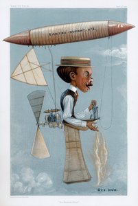 Alberto Santos-Dumont, Brezilya havacılık öncüsü, 1901 by George Hum