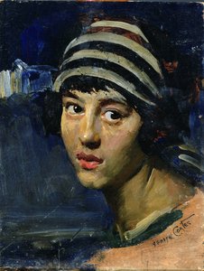 genç bir kadın portresi by George James Coates