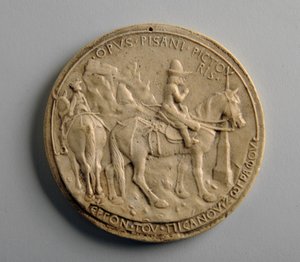 Alçı madalyon (alçı) by George James Frampton