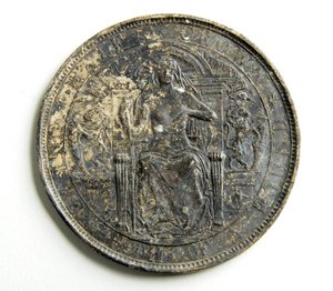 Bir madeni para için deneme dökümü (metal) by George James Frampton