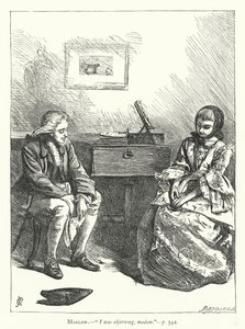 Fethetmek için Duruyor için İllüstrasyon (gravür) by George John Pinwell