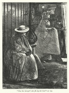 Issız Köy için İllüstrasyon (gravür) by George John Pinwell