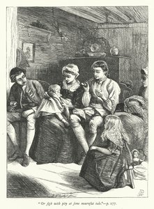 Gezgin için İllüstrasyon by George John Pinwell