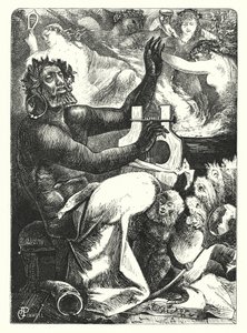 Pan Vinctus - Pan Victor (gravür) by George John Pinwell