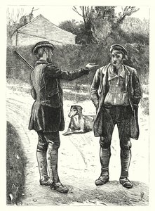 Gamekeeper (gravür) by George John Pinwell