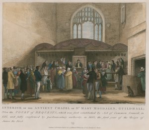 Aziz Mary Magdalene, Guildhall antik şapel iç by George Jones