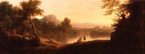 Çobanlar ve Sürüleriyle Pastoral Bir Manzara