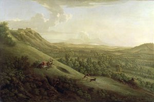 Uzakta Dorking ile Boxhill, Surrey
