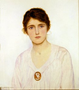 Cameo Broş (kağıt üzerine sulu boya)
