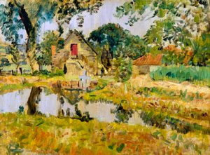 Old Mill, Fifeshire (tuval üzerine yağlıboya)