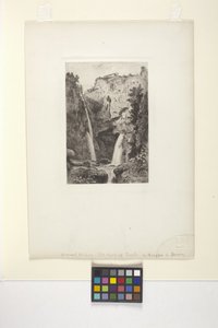 Tivoli Şelaleleri (mürekkep)