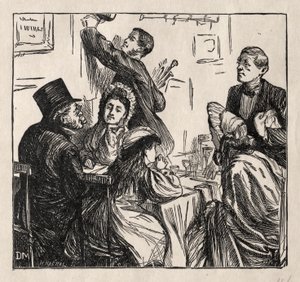İkram - Büyük Sergide by George Louis Palmella Busson Du Maurier