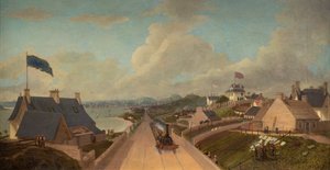 Dundee ve Arbroath Demiryolunun Açılışı, 1838 dolayları (tuval üzerine yağlı boya) by George McGillivray