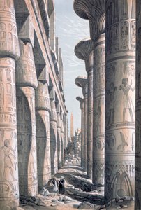 Büyük Tapınak, Karnac, Mısır, 19. yüzyıl