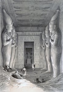 Büyük Tapınağın içi, Abu Simbel, 19. yüzyıl