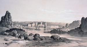 Philae, Güneye Bakış, Mısır, 1843