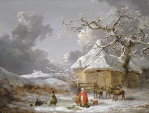 Buzda Bir Düşüş (tuval üzerine yağlı boya) by George Morland