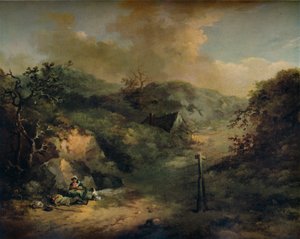 Serserilerin yattığı bir Yamaç, c1793 by George Morland