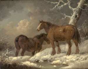 Karda İki At by George Morland