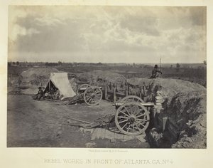 Atlanta Önünde Asi İşleri, GA, No. 4, 1864. by George N. Barnard