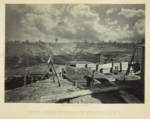 Atlanta Önünde Asi İşleri, GA, No. 5, 1864. by George N. Barnard