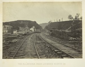 Allatoona Geçidi, Kuzeye bakıyor, GA, 1866. by George N. Barnard