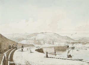 Swansea Limanı (kağıt üzerine sulu boya ve karakalem)