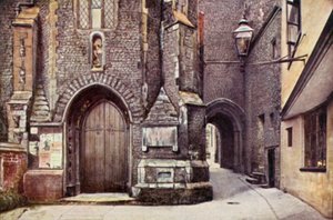 St John Maddermarket Church Alley (renkli taş)