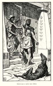 Odyssey: Odysseus ve Köpeği (gravür)