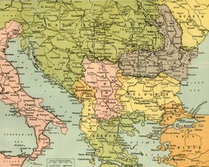 Doğu Cephelerini Gösteren Harita, 1919.