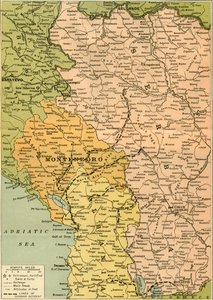 Sırp İnzivasını Gösteren Harita, 1919.