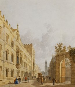 Exeter Koleji, Oxford, 1848 by George Pyne