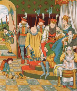 Rumpelstiltskin, prensesin ilk doğan çocuğunu ödül olarak almaya geldi, 1882