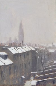 Snow altında Duke Caddesi, Edinburgh, 1870 by George Reid