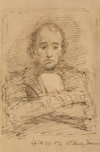 Benjamin Disraeli, Kraliyet Akademisi Yemeğinde Eskiz by George Richmond