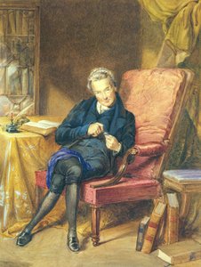 William Wilberforce'un Portresi (1759-1833) 1833 (kağıt üzerine sulu boya) by George Richmond