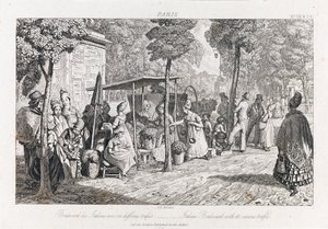 Boulevard Des Italiens, c.1821 (gravür)