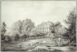 Kenwood'dan Bir Görünüm (kağıt üzerine kalem) by George Robertson