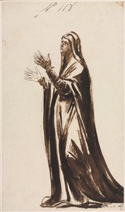 Mater Dolorosa Yaslı Anne, 1776. by George Romney