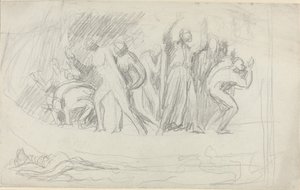 "Tufan" için Çalışma by George Romney