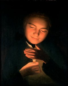 Sanatçılar kardeş James, bir mum tutuyor, 1761 by George Romney