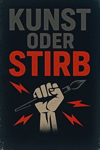 ART OR DIE-Alman, 2024 (tuval üzerine akrilik)