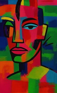 Renkli Yansımalar, 2025 (tuval üzerine akrilik) by George Rosaly