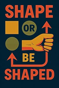 SHAPE OR BE SHAPED, 2025 (tuval üzerine akrilik)