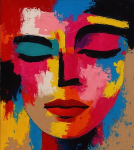 Tangled Frequencies, 2025 (tuval üzerine akrilik)