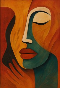 Taktığımız Maske, 2025 (tuval üzerine akrilik)