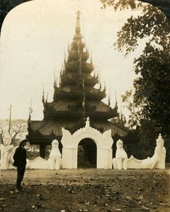 Birmanya Pagodası, Eden Bahçeleri, Kalküta, c1909.
