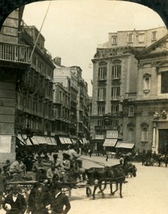 Piazza ve San Ferdinando Kilisesi, Napoli, İtalya, c1909.