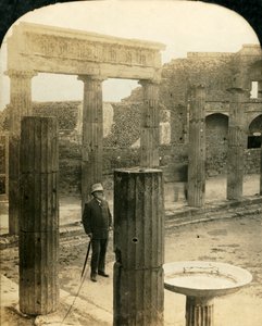 Üçgen Forum, Pompeii Harabeleri, İtalya, c1909.